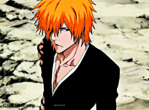 Man With Orange Hair Inosuke GIF