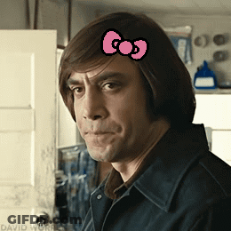 Man With Pink Bow In Hair GIF