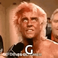 Man With Pink Hair Saying Its Go Time GIF