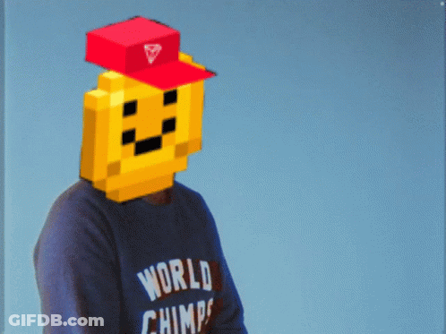 Man With Pixelated Face Applauds Saying Great Job GIF