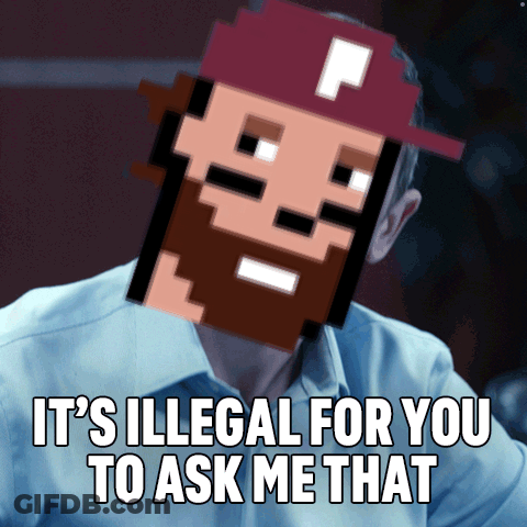 Man With Pixelated Face Says It's Illegal For You To Ask Me That GIF