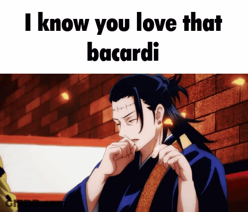 Man With Ponytail Saying I Know You Love That Bacardi GIF