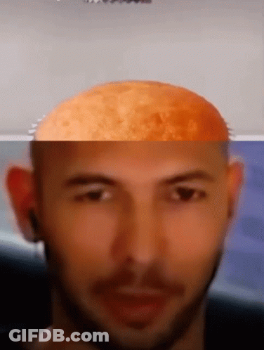 Man With Potato On Head GIF