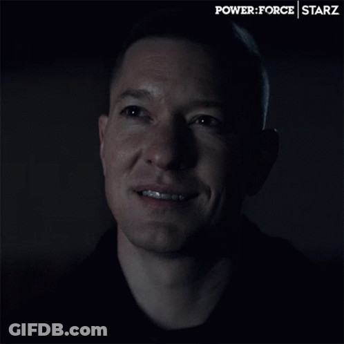 Man With Power Force Starz Text GIF