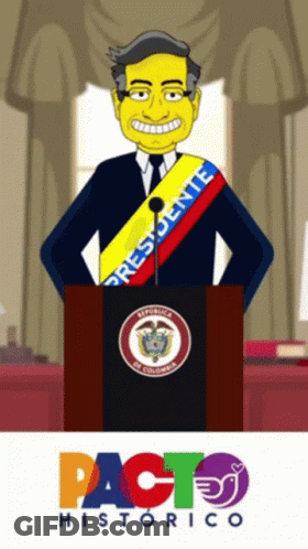 Man With Presidente Sash GIF