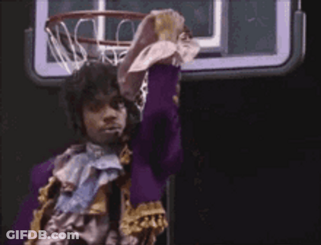 Man With Purple Costume Fainting GIF