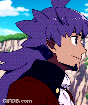Man With Purple Hair And Red Jacket GIF