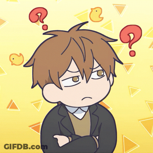 Man With Question Mark On Head GIF