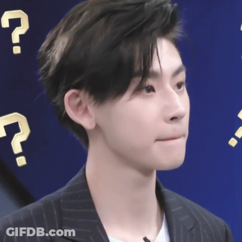 Man With Question Marks Around Head GIF