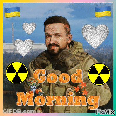 Man With Radioactive Symbol Good Morning GIF