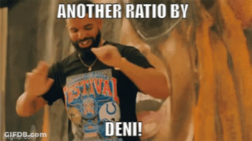 Man With Ratio By Deni Written On Face GIF