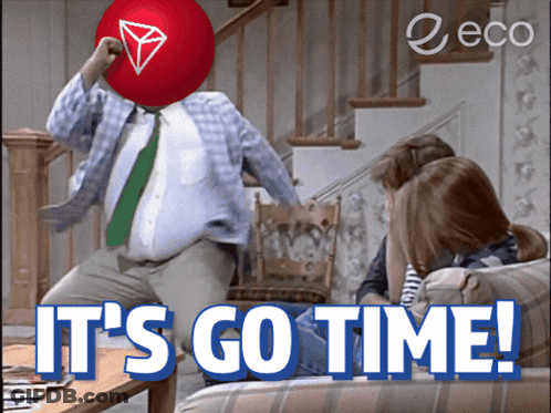 Man With Red Ball On Head Saying It's Go Time GIF
