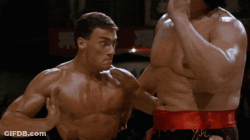 Man With Red Belt Fighting GIF
