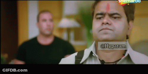 Man With Red Bindi And Hyparam Screen GIF