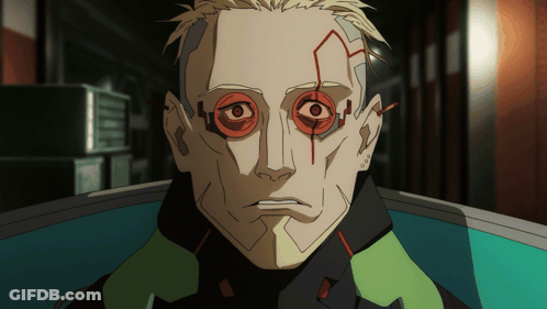 Man With Red Eye GIF