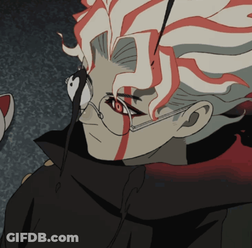 Man With Red Eyes And Glasses GIF