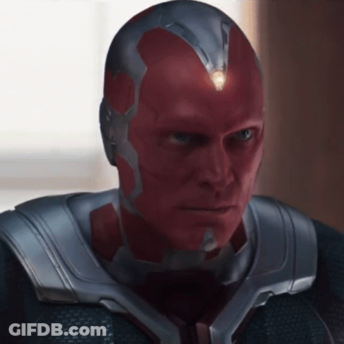 Man With Red Eyes And Silver Helmet GIF