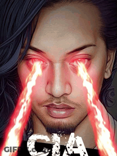 Man With Red Eyes Cia Poster GIF