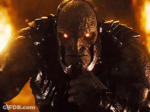 Man With Red Eyes Holding Gun GIF