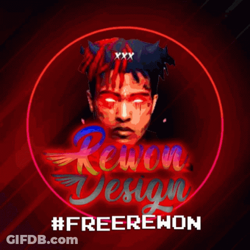 Man With Red Eyes Rewon Design GIF