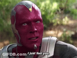Man With Red Face Saying I Just Feel You GIF