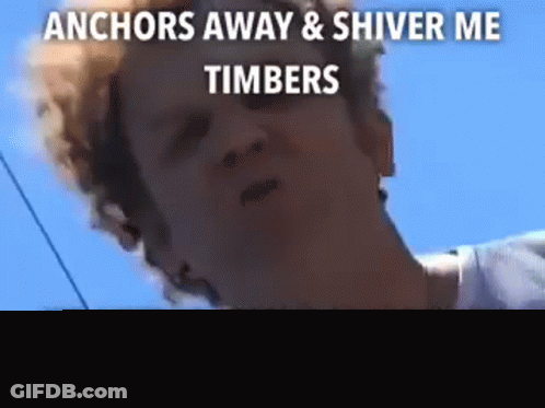 Man With Red Hair Saying Anchors Away GIF
