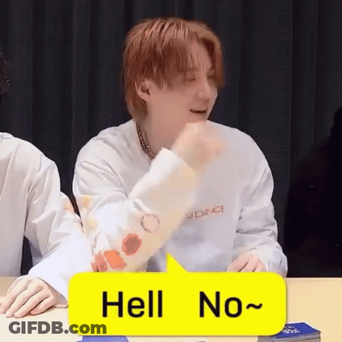 Man With Red Hair Saying Hell No GIF