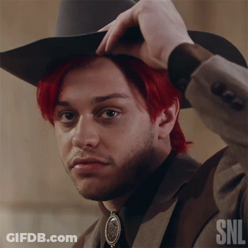 Man With Red Hair Wearing Cowboy Hat GIF
