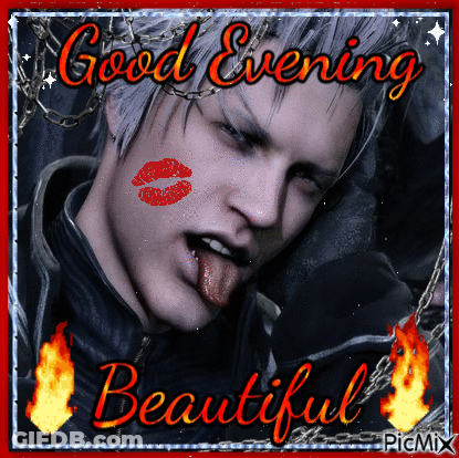 Man With Red Kiss Saying Good Evening Beautiful GIF