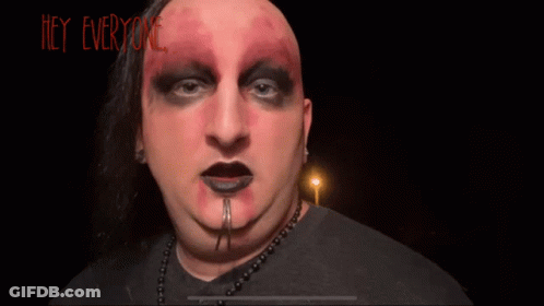 Man With Red Paint On Face Welcome Back To Another Episode GIF