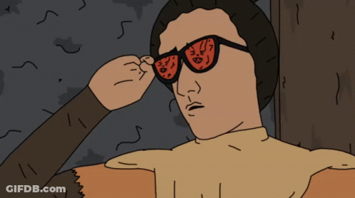 Man With Red Rim Sunglasses GIF