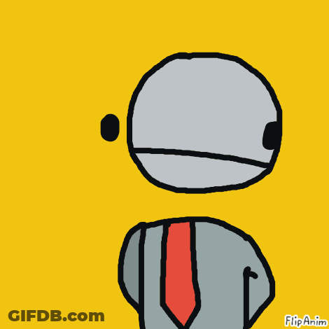 Man With Red Tie Saying Meep GIF