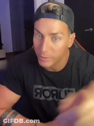 Man With Robloxia Avatar On Head GIF