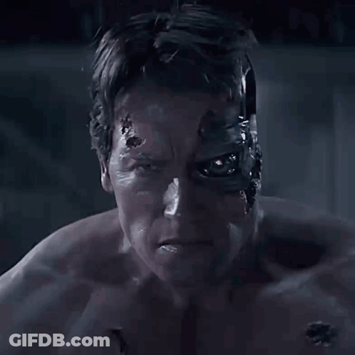 Man With Robot Eye GIF