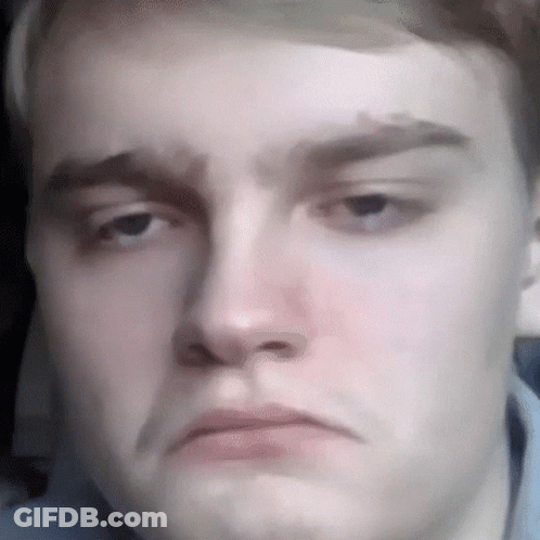 Man With Sad Look GIF