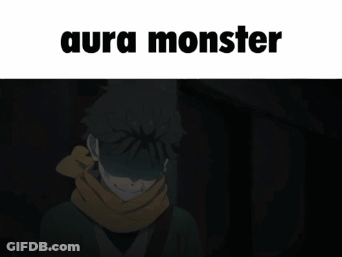 Man With Scarf Aura Monster GIF