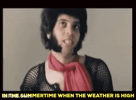 Man With Scarf In The Summertime When The Weather Is High GIF