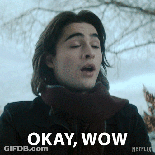 Man With Scarf Saying Okay Wow GIF