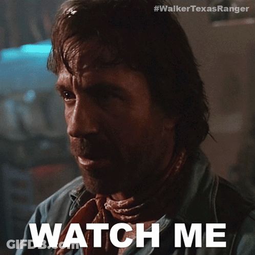 Man With Scarf Saying Watch Me GIF