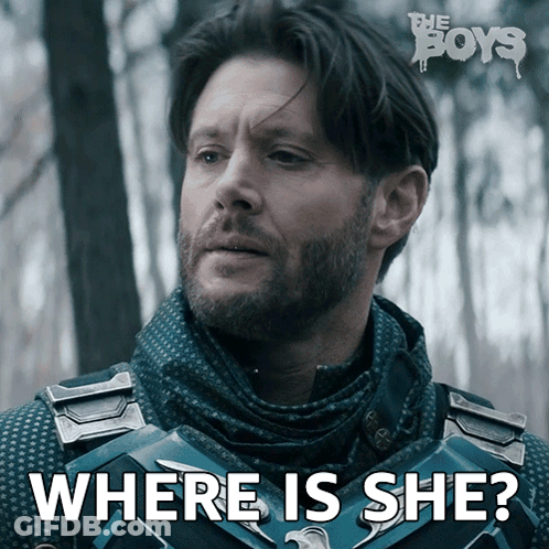 Man With Scarf Saying Where Is She GIF