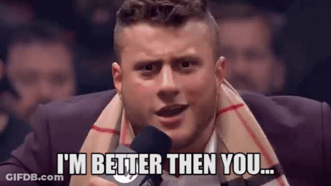 Man With Scarf Says I'm Better Then You GIF