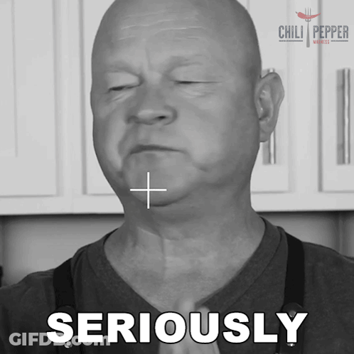 Man With Seriously Text GIF