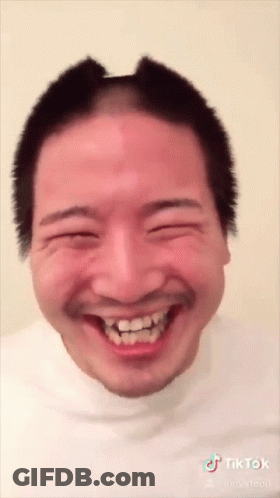 Man With Shaved Head And Beard Smiling TikTok GIF