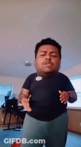 Man With Sheriff's Badge Dancing GIF
