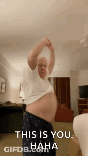 Man With Shirt Off Says This Is You Haha GIF