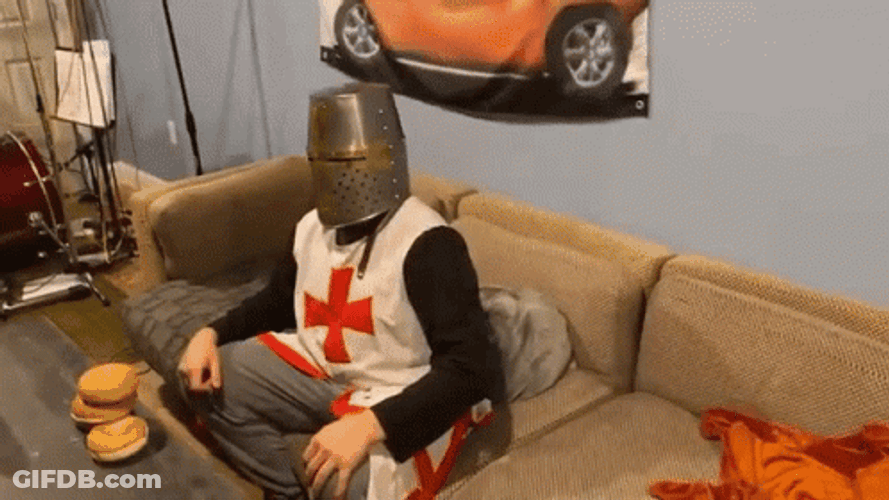 Man With Shotgun Protecting The Home GIF