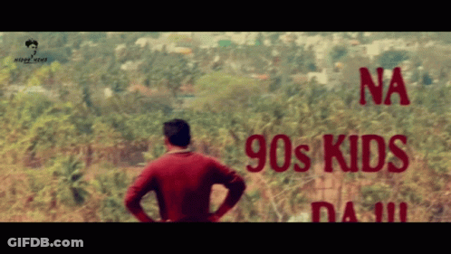 Man With Sign Saying Na 90S Kids Da GIF
