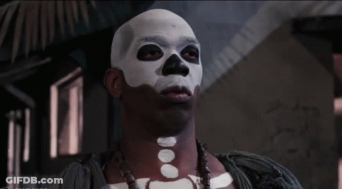 Man With Skull Face Paint GIF