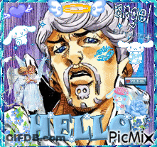 Man With Skull On Face Saying Hello Picmix GIF