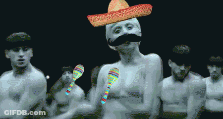 Man With Sombrero And Mustache GIF